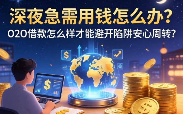 深夜急需用钱怎么办?O2O借款怎么样才能避开陷阱安心周转?