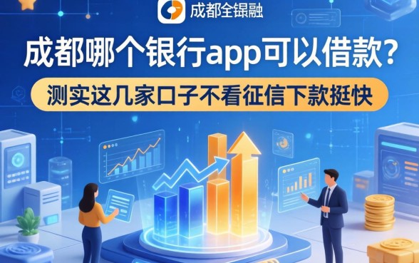 成都哪个银行app可以借款？实测这几家口子不看征信下款挺快