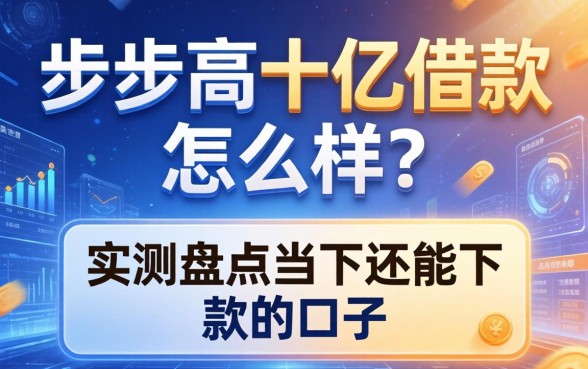 步步高十亿借款怎么样?实测盘点当下还能下款的口子