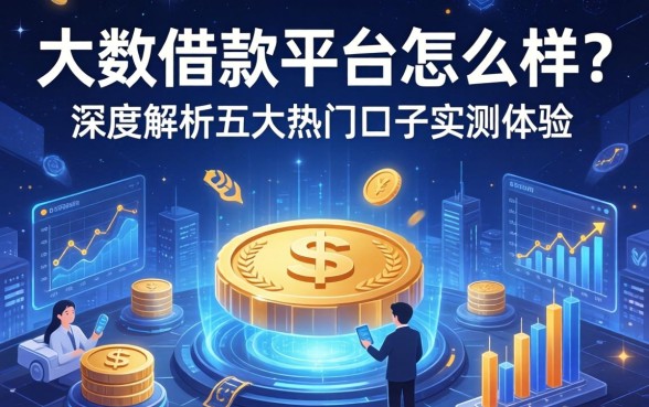 大数借款平台怎么样？深度解析五大热门口子实测体验