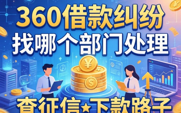360借款纠纷找哪个部门处理？分享几个不查征信的下款路子