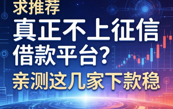 求推荐真正不上征信的借款平台?亲测这几家下款稳