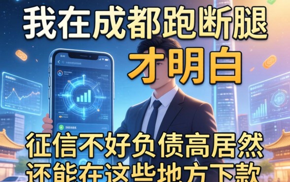 我在成都跑断腿才明白，征信不好负债高居然还能在这些地方下款
