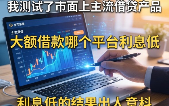 我测试了市面上主流借贷产品,发现大额借款哪个平台利息低的结果出人意料