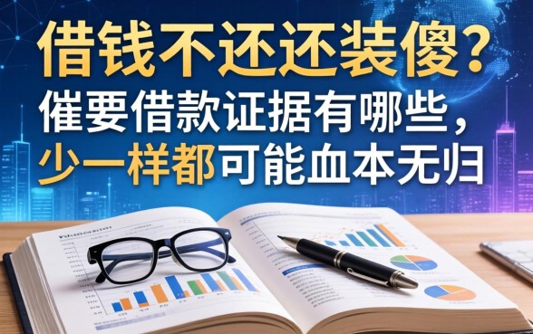 借钱不还还装傻？催要借款的证据有哪些，少一样都可能血本无归