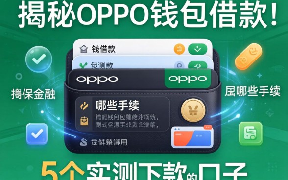 揭秘oppo钱包借款要哪些手续，整理了5个实测下款的口子