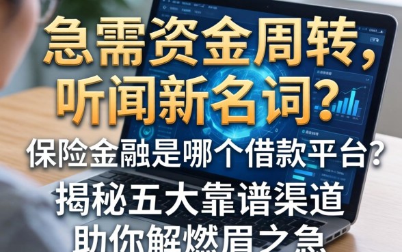 急需资金周转却听闻新名词？保险金融是哪个借款平台？揭秘五大靠谱渠道助你解燃眉之急