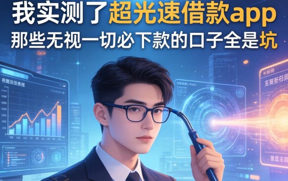 我实测了超光速借款app,那些无视一切必下款的口子全是坑