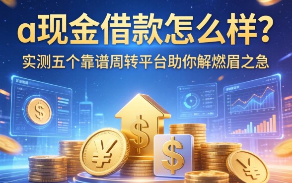 u现金借款怎么样？实测五个靠谱周转平台助你解燃眉之急