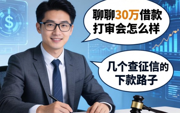 聊聊30万借款打官司怎么样,分享几个不查征信的下款路子