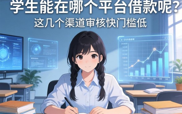 学生能在哪个平台借款呢？这几个渠道审核快门槛低