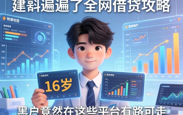 我翻遍了全网借贷攻略，发现16岁和黑户竟然在这些平台有路可走