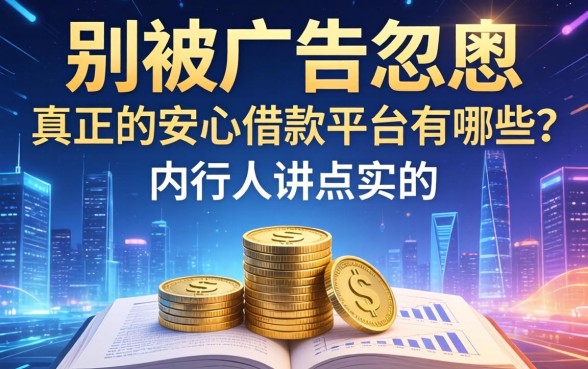 别被广告忽悠，真正的安心借款平台有哪些？内行人讲点实的