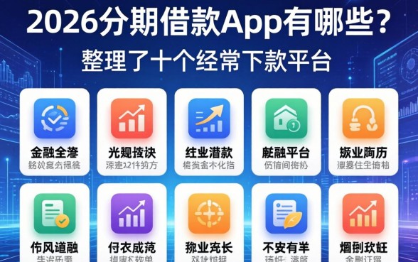 2026分期借款app有哪些？整理了十个经常下款的平台