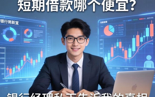 短期借款哪个便宜?银行经理私下告诉我的真相