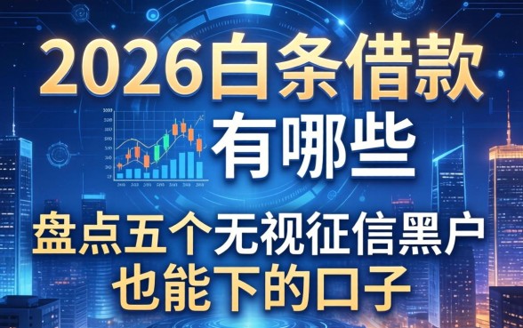 2026白条借款有哪些，盘点五个无视征信黑户也能下的口子