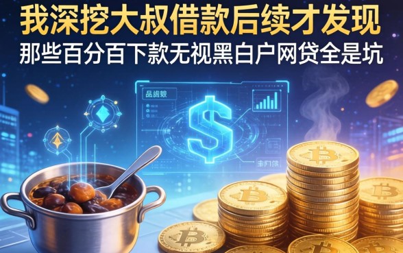 我深挖大叔借款后续才发现,那些百分百下款无视黑白户网贷全是坑