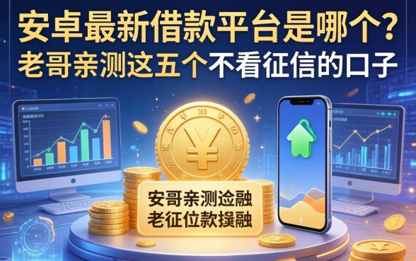 安卓最新借款平台是哪个？老哥亲测这五个不看征信的口子
