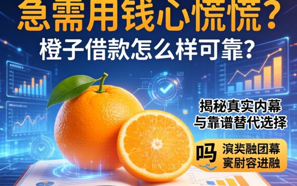急需用钱心慌慌？橙子借款怎么样可靠吗？揭秘真实内幕与靠谱替代选择