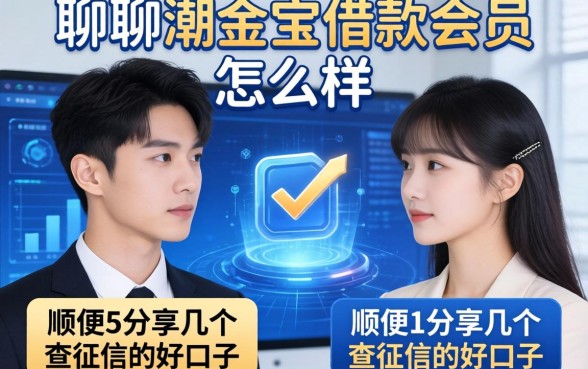 聊聊潮金宝借款会员怎么样,顺便分享几个不查征信的好口子