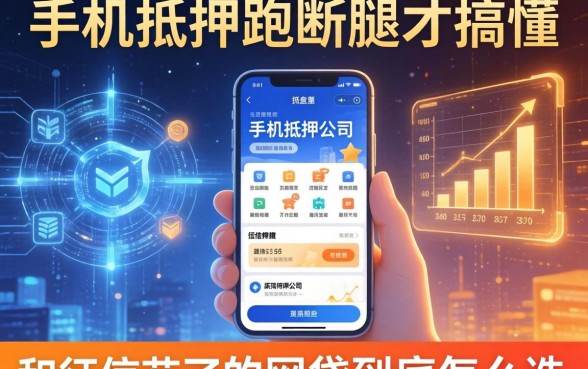 我在宜春跑断腿才搞懂：手机抵押公司和征信花了的网贷到底怎么选