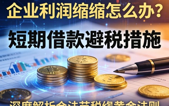 企业利润缩水怎么办？短期借款避税措施有哪些？深度解析合法节税的黄金法则