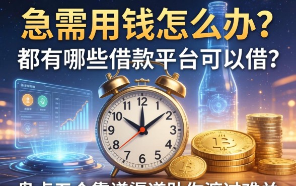 急需用钱怎么办？都有哪些借款平台可以借？盘点五个靠谱渠道助你渡过难关