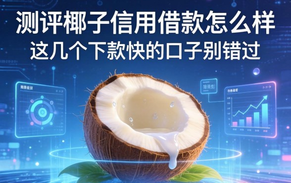 测评椰子信用借款怎么样,这几个下款快的口子别错过