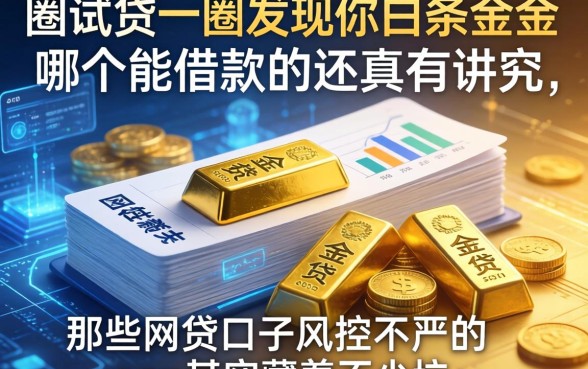 我试了一圈发现白条金条哪个能借款的还真有讲究，那些网贷口子风控不严的app其实藏着不少坑