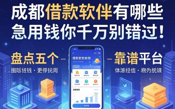 成都的借款软件有哪些？盘点五个靠谱平台，急用钱的你千万别错过！