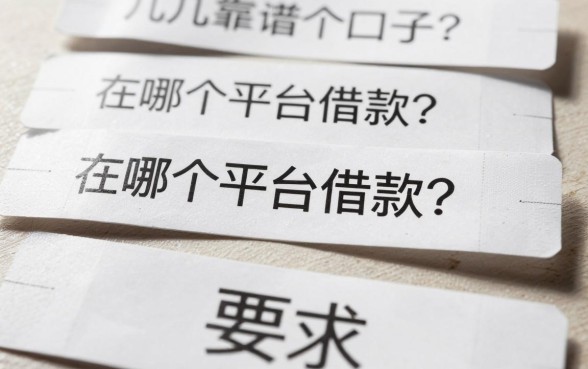 白条在哪个平台借款？整理了几个靠谱的口子