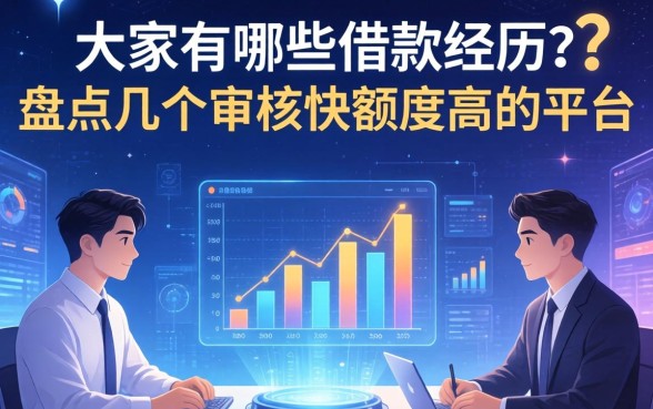 大家有哪些借款经历？盘点几个审核快额度高的平台