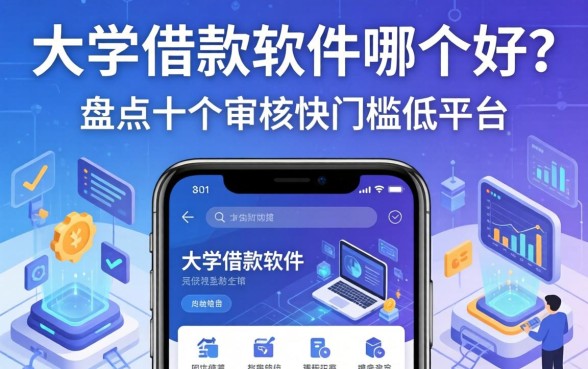 大学借款软件哪个好？盘点十个审核快门槛低的平台