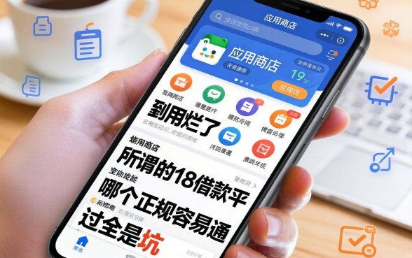 我翻烂了手机应用商店,发现那些所谓的18借款平台哪个正规容易通过全是坑