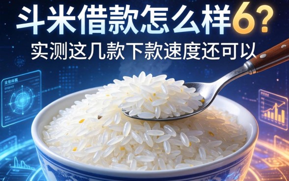一斗米借款怎么样6？实测这几款下款速度还可以