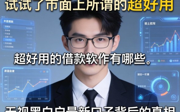 我试了市面上所谓的超好用的借款软件有哪些，发现无视黑白户最新口子背后的真相