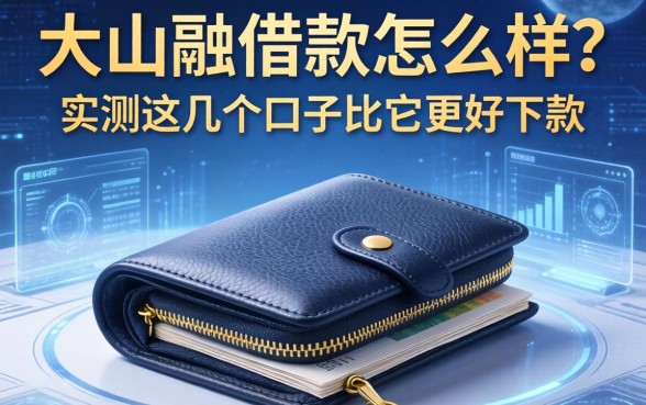 大山钱包借款怎么样？实测这几个口子比它更好下款