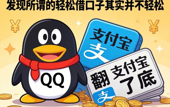 我把QQ和支付宝翻了个底朝天，发现所谓的轻松借口子其实并不轻松