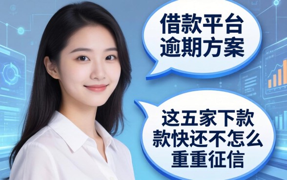 聊聊不同借款平台逾期方案有哪些，这五家下款快还不怎么看重征信
