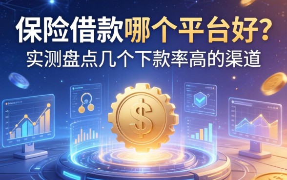 保险借款哪个平台好？实测盘点几个下款率高的渠道