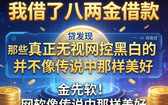 我借了八两金借款，发现那些真正无视风控黑白的网贷软件并不像传说中那样美好