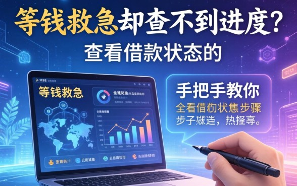 等钱救急却查不到进度?查看借款状态的步骤有哪些,手把手教你