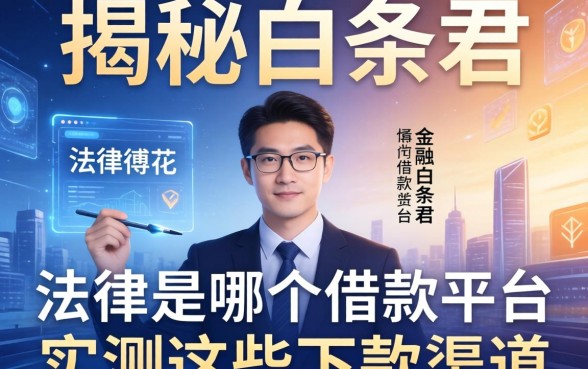 揭秘白条君和法律是哪个借款平台，实测这些下款渠道