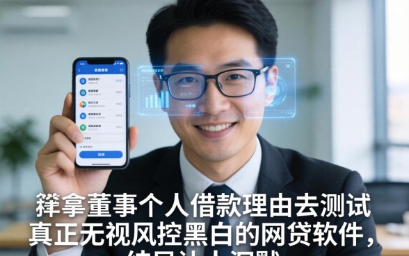 我拿董事个人借款理由去测试真正无视风控黑白的网贷软件，结局让人沉默