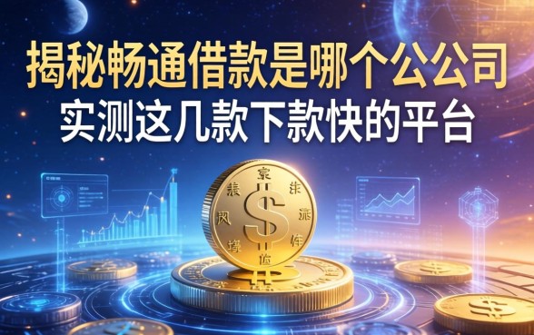 揭秘畅通借款是哪个公司的,实测这几款下款快的平台