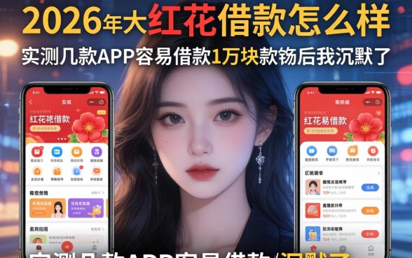 2026年大红花借款怎么样，实测几款APP容易借款1万块的软件后我沉默了