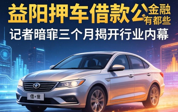 益阳押车借款公司有哪些？记者暗访三个月揭开行业内幕