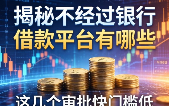 揭秘不经过银行的借款平台有哪些，这几个审批快门槛低