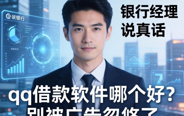 银行经理说真话:qq借款软件哪个好?别被广告忽悠了