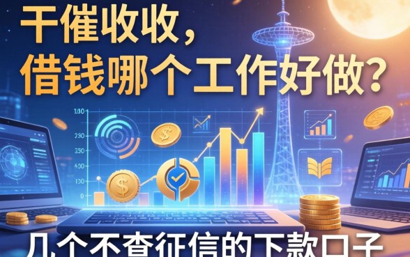 干催收和借钱哪个工作好做？聊聊几个不查征信的下款口子